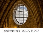 Small photo of Burgos, Spain - Jun 17, 2023: Interior of Iglesia De San Esteban, Church of St. Stephan in Burgos, Spain. It hosts Museo del Retablo with a collection of altarpieces from 15th to 18th century.
