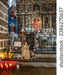 Small photo of Teixido, Spain - Jun 23, 2023: Cave of San Andres in the village of San Andres de Teixido, Galicia, Spain. Religious sanctuary deeply rooted in the area
