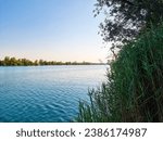 Small photo of Beautiful summer sunny day on the lake Cice in Velika Gorica near Zagreb, Croatia