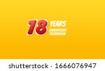 78th anniversary background... | Shutterstock .eps vector #1666076947