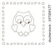 Owl. Cute Owlet. Coloring Page. ...