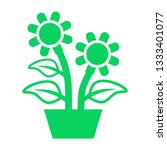 plant and sprout growing icons... | Shutterstock .eps vector #1333401077