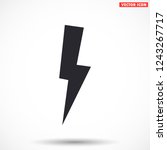lightning vector icon 10 eps | Shutterstock .eps vector #1243267717