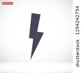 lightning vector icon 10 eps | Shutterstock .eps vector #1294242754