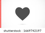 heart icon vector. vector image ... | Shutterstock .eps vector #1669742197