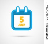 vector calendar icon   date | Shutterstock .eps vector #224640967