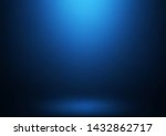 empty blue studio room  used as ... | Shutterstock .eps vector #1432862717
