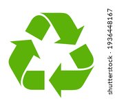 recycle symbol on white... | Shutterstock .eps vector #1936448167