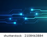 abstract technology background. ... | Shutterstock .eps vector #2108463884