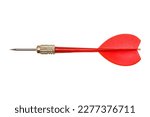 Red dart isolated on white...