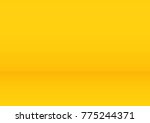 empty yellow studio room... | Shutterstock .eps vector #775244371