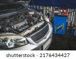 Small photo of A Transmission flush service is a process in which the fluid in an automatic transmission is flushed out of the transmission by flushing machine and replaced with new automatic transmission fluid.