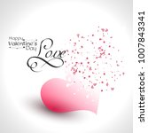happy valentines day poster... | Shutterstock .eps vector #1007843341