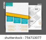business brochure  flyer design ... | Shutterstock .eps vector #756713077