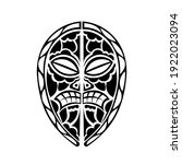 tattoo mask with closed eyes in ... | Shutterstock .eps vector #1922023094