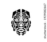 tiki mask. maori or polynesia... | Shutterstock .eps vector #1929082667