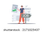 job search and human resource... | Shutterstock .eps vector #2171025437