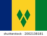 download flag of saint vincent... | Shutterstock .eps vector #2002138181