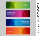 vector abstract design banner... | Shutterstock .eps vector #1565684821