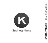 letter k logo template design | Shutterstock .eps vector #1124199311