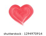 pink watercolor heart painted... | Shutterstock .eps vector #1294970914