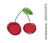 vector cherry icon for your... | Shutterstock .eps vector #2024212571