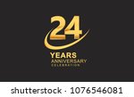 75 years anniversary with... | Shutterstock .eps vector #1076546081