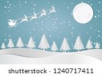 merry christmas  santa claus... | Shutterstock .eps vector #1240717411