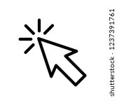 pointer arrow icon vector logo... | Shutterstock .eps vector #1237391761
