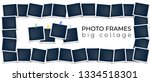 vector photo frames with white... | Shutterstock .eps vector #1334518301