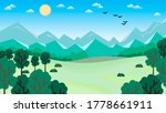deciduous trees among fields... | Shutterstock . vector #1778661911