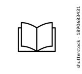 book icon vector. open book... | Shutterstock .eps vector #1890683431
