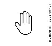 hand icon vector. hand vector... | Shutterstock .eps vector #1891709494