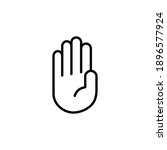 hand icon vector. hand vector... | Shutterstock .eps vector #1896577924