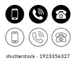 phone icon set. call icon... | Shutterstock .eps vector #1923356327