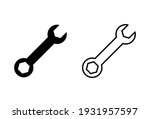 wrench icon set. repair icon... | Shutterstock .eps vector #1931957597