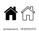 house icon set. home icon vector | Shutterstock .eps vector #1935935374