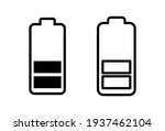 battery icon set. battery... | Shutterstock .eps vector #1937462104