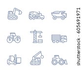 Construction Vehicles Icons ...