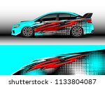 car decal graphic vector  wrap... | Shutterstock .eps vector #1133804087