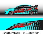 car decal graphic vector  wrap... | Shutterstock .eps vector #1133804234