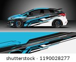 car decal wrap design vector.... | Shutterstock .eps vector #1190028277