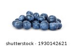 Many Blueberries Isolated On A...