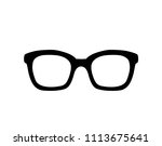 square eye glasses illustration ... | Shutterstock .eps vector #1113675641