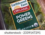 Small photo of Riverside, CA USA - 11 10 23: Earthbound Farms Power Greens