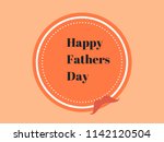 father's day card with... | Shutterstock . vector #1142120504