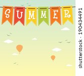 summer. vector background | Shutterstock .eps vector #190434491