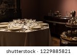 Small photo of Brussels, Belgium - 11 11 2018: Luxury dining table as a part of the collection of Wolfers and sons at the Royal museum of Art and History