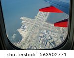 Aerial view of San Francisco International Airport