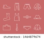 man clothes icon set  made with ... | Shutterstock .eps vector #1464879674